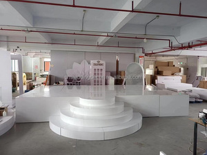 SMOOTH, plataforma de acrílico blanco de diferentes tamaños, <span class=keywords><strong>alquiler</strong></span> de escenario, escenario blanco <span class=keywords><strong>para</strong></span> accesorios de decoración de <span class=keywords><strong>bodas</strong></span> - Product Image 3