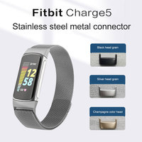 Adaptador de liberación rápida de acero inoxidable Win-Win para Fitbit Charge 6 5 Smartwatch, conector de Metal, accesorios para reloj