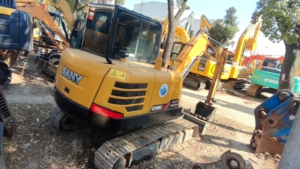 Excavadora Sany 60C Usada de 6 Toneladas, Excavadora Hidráulica de Cadenas SANY 60C de Segunda Mano, Excavadora Reacondicionada para Trabajos Agrícolas - Product Image 3