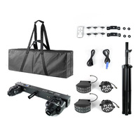 Effet laser portable papillon à tête mobile avec trépied et sac de transport pour fêtes, mariages, DJ, bars, concerts, discothèques et clubs