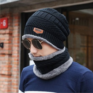 Conjunto de <span class=keywords><strong>gorro</strong></span> y <span class=keywords><strong>bufanda</strong></span> de punto de invierno para hombres y mujeres de calidad superior Gorros de <span class=keywords><strong>bufanda</strong></span> infinita con calentador de cuello - Product Image 6