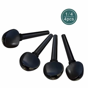 Bán Buôn Giá Cả Phải chăng Violin Mun Phụ Kiện Mun Violin <span class=keywords><strong>Peg</strong></span> Tunersand Và Một Bộ 4 - Product Image 5