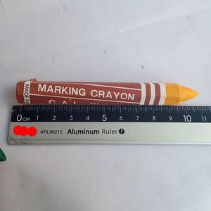 Lot de 12 crayons de cire de paraffine de couleurs variées pour marquage industriel de pneus avec logo personnalisé et emballage OEM, longueur 10,8 cm - Bonvan - Product Image 2