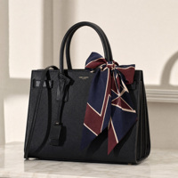Écharpe longue et étroite en soie personnalisée pour femme, ruban fin pour cheveux, foulard coloré à rayures et imprimé floral, accessoire de tête, foulard fin pour sac