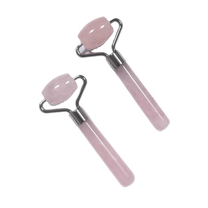 100% Natural Mini Small Face Massage Face Lifting rose quartz <b>jade</b> <b>roller</b> - Product Image 1