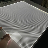 Edgelit personnalisé PMMA Laser pointillé/V panneau de guidage de lumière de coupe LGP Lumisheet