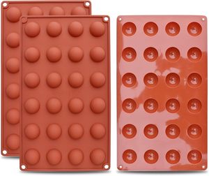 <span class=keywords><strong>Moule</strong></span> à Gâteau en Silicone Demi-Cercle 24 Cavités <span class=keywords><strong>Mini</strong></span> Cuisson Dôme Rond Fondant <span class=keywords><strong>Moule</strong></span> à Bonbons au Chocolat - Product Image 1
