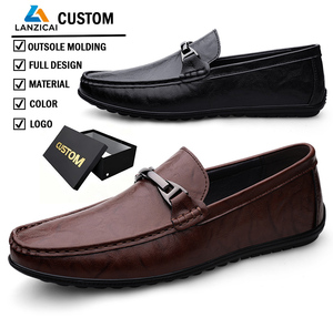 Mocassins pour hommes sur mesure, bout rond, chaussures de bureau formelles tendance, chaussures en cuir italien faites à la main de <span class=keywords><strong>luxe</strong></span>, chaussures de banquet et de mariage pour hommes - Product Image 1