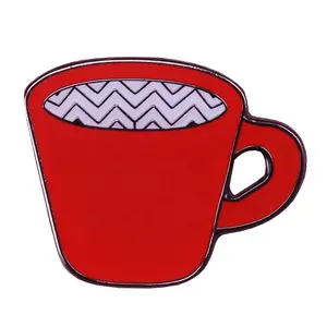 Twin Peaks inspired new fashion coffee mug brooch badge