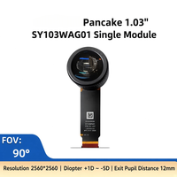 Moteur optique AMOLED Pancake 1,03 pouces avec champ de vision de 90 degrés |   2560x2560 |   Dioptrie de +1D à -5D pour casque AR/VR immersif