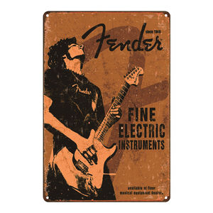 Metal Tin Sign Retro Rock 'N' Roll <strong>Music</strong> Signs <strong>Vintage</strong> <strong>Music</strong> <strong>Poster</strong> Wall Art Decor for <strong>Music</strong> Cafe Pub Club Bar Iron Plaque A17 - Product Image 2