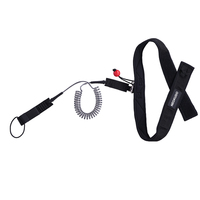 Surf Wing Foil Laisse de planche de surf enroulée Hydrofoil Ceinture de taille à dégagement rapide SUP Bobine Laisse de taille