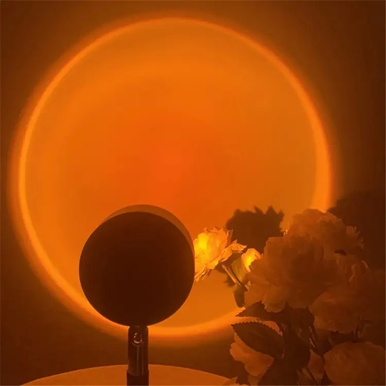 Romantic Valentine wedding christmas decor usb sun projection lamp sunset project led light