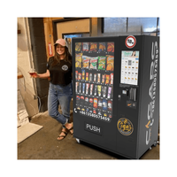 Distributeur automatique de boissons et de cigares ultra-résistant pour l'extérieur, réfrigérateur avec vérificateur d'âge 18+, paiement sans argent liquide