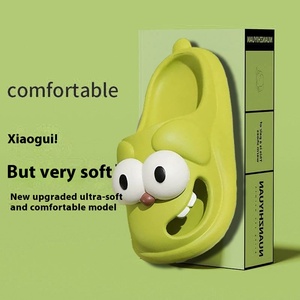 New Cartoon Big Eye Hund für Hausschuhe für Frauen Herbst Home Indoor Baotou Loch Schuhe mit dicken Sohle Großhandel Sommers chuh - Product Image 4