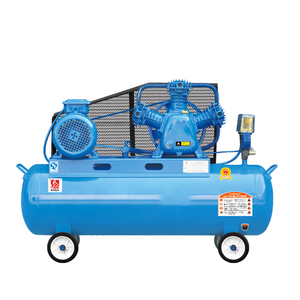 <span class=keywords><strong>Compresseur</strong></span> d'air industriel portable à piston lubrifié, refroidi par air, alimenté par courant alternatif, PLC, 7,5 kW, 10 CV, 1,05 m/min, 12,5 bars, 220 V, 2 cylindres - Product Image 3