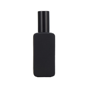 Oferta Especial: Frascos de Perfume Capot Simples, Transparentes, Negros Mate, de Vidrio, con Esquinas Redondeadas, Planos, Cuadrados y Altos, con Pulverizador de Bomba, de 30 ml y 50 ml - Product Image 6