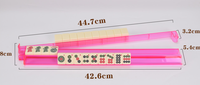 Promotion : Règle de Mahjong, Poussoir de Mahjong de style américain, Règle de Mahjong en acrylique, Support transparent en plastique PS pour tuiles de Mahjong