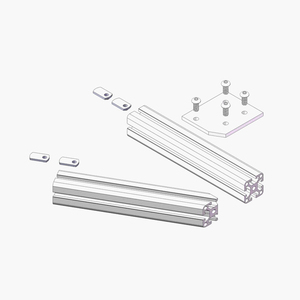 Chine Fabricant 6092 4 trous 30 degrés Angle plaque de jonction profilé en aluminium extrusion profilé en aluminium 40x40 4040 - Product Image 2