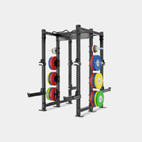 Machine Smith multifonctionnelle INPEK pour la musculation, rack de puissance en métal durable - Utilisation commerciale Argent + Noir Personnalisable
