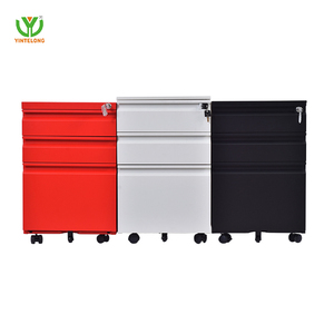 Yinlong di động Tủ hồ sơ nhà máy thép di động bệ 3 ngăn kéo lăn bệ di động văn phòng lưu trữ Kim Loại tủ - Product Image 6