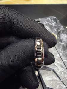 Anillo de Diamantes de Platino Elegante y Sencillo, Anillo de Compromiso y Boda, Acabado Brillante, Joyería para Uso Diario, Regalo - Product Image 3