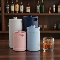 Distributeur de cocktails isotherme à double paroi 5L – Kit Growler essentiel