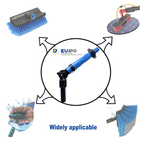 5 Side Soft Bristle Car Wash Brush Water Fed Solar Panel Cleaning Brush With 12FT Extension Aluminum Pole - Product Image 3
