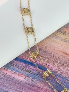 กำไลข้อมือเพชรแท้ Xinfly 18K ทองคำ ดีไซน์เรียบหรู สองชั้น สำหรับผู้หญิง ป้องกันการแพ้ เหมาะเป็นของขวัญสำหรับเธอ - Product Image 4