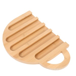 Soporte para cápsulas de café de bambú, estante de almacenamiento de madera con forma de taza para cápsulas de café, 30x20cm - Product Image 2