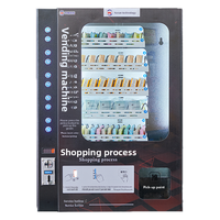 Distributeur automatique sans personnel pour l'exportation transfrontalière Taïwan Malaisie ; Distributeur mural de sacs de lavage à monnayeur en libre-service avec éclairage LED