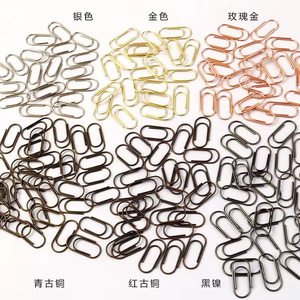 Clips de papier en forme de cœur doré mignon de petite taille 2026, clips de papier miniatures en métal rose doré de 15 mm - Product Image 5