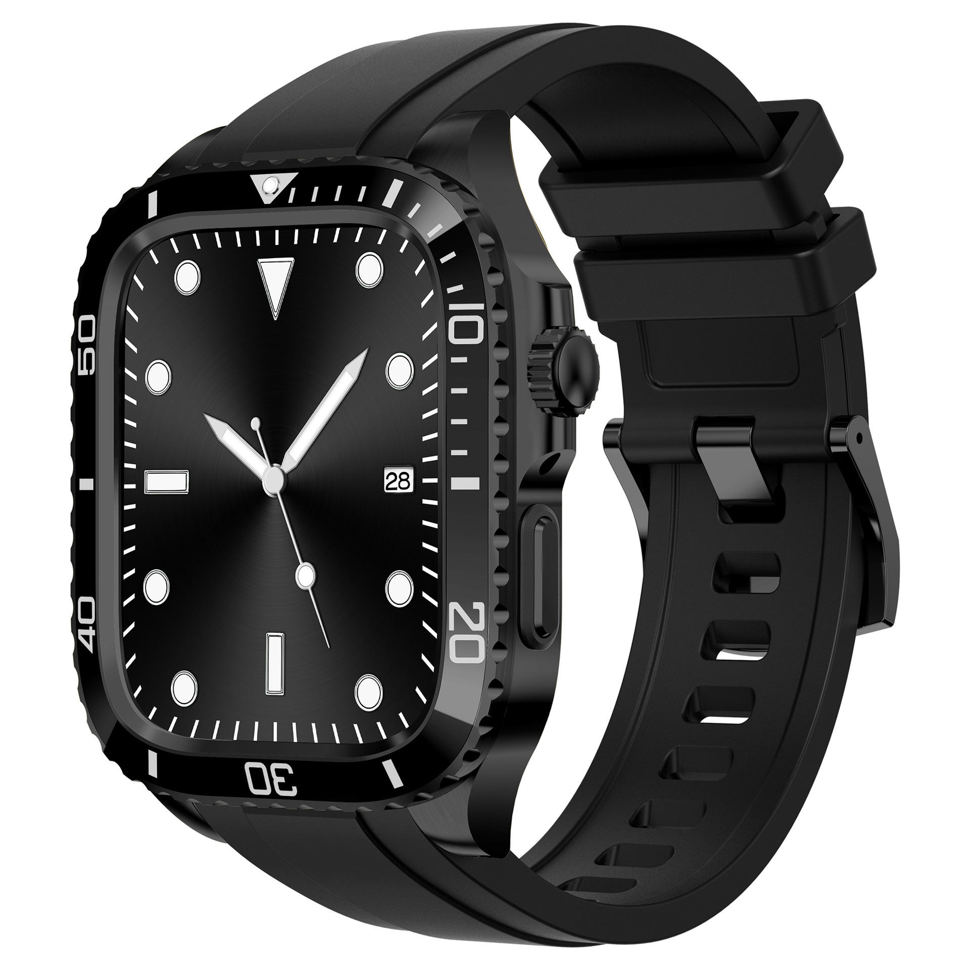 Bracelet en TPU noir avec boîte