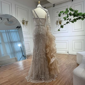 Serene <span class=keywords><strong>Hill</strong></span> LA73533 Abito da Sera a Sirena con Ricami di Perline, Vestito di Lusso Monospalla per Cerimonie - Product Image 3