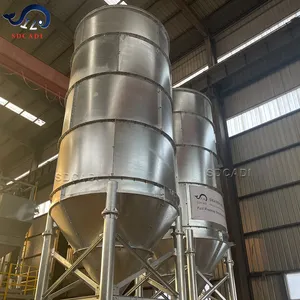 Silo de ciment boulonné personnalisé SDCAD de 20 à 2000 tonnes avec compresseur d'air