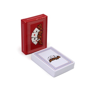 Tùy chỉnh thiết kế tuck hộp singe boong 54 thẻ <span class=keywords><strong>32</strong></span> thẻ 100% PVC nhựa chơi thẻ không thấm nước Poker baloot - Product Image 2