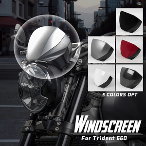 XXUN-cubierta de faro delantero de motocicleta, protector de parabrisas, Flyscreen para <span class=keywords><strong>Triumph</strong></span> Trident660 <span class=keywords><strong>Trident</strong></span> 660 2021 2022 - Product Image 2