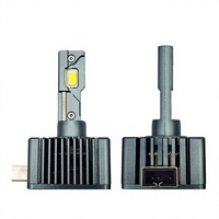 Phares LED automobiles série D, design traversant D1S-D5S ; Kit de conversion LED non invasif 12V 40W 6000LM, ajustement universel