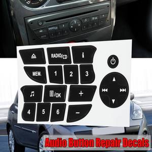 <b>Car</b> <b>Interior</b> Button Repair Stickers PVC Self Adhesive Matte For AC Center Console CD Radio Audio Panel - Product Image 5