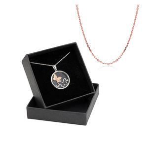 डिस्काउंट गुणवत्ता वाला पारदर्शी पेंडेंट हार, उच्च गुणवत्ता वाले बढ़िया आभूषण, कोई फीका नहीं पड़ता चांदी का आकर्षण आभूषण हार - Product Image 2