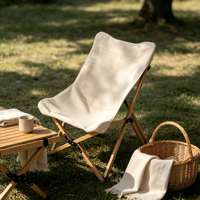 Chaise pliante d'extérieur en bois de hêtre, chaise papillon, chaise pliante pour camping, pique-nique, plage, pour ensemble table et chaises d'extérieur
