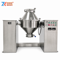 Mélangeur de poudre rotatif à 360 degrés avec lames pleine grandeur pour briser rapidement les agglomérats et mélanger homogènément sans angle mort