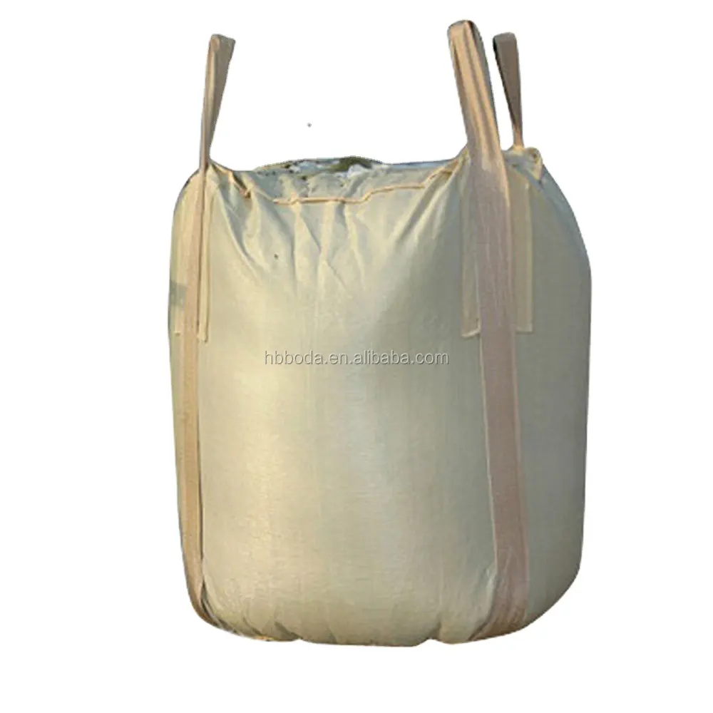 1 ton 2 ton capacity super jumbo bags manufacturer custom big pp woven bag for cement sand fertilizer rice barely bulk cargo