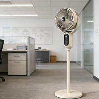 Ventilateur oscillant de bureau, 6 vitesses, silencieux, idéal pour la salle d'étude, le bureau, l'espace de travail