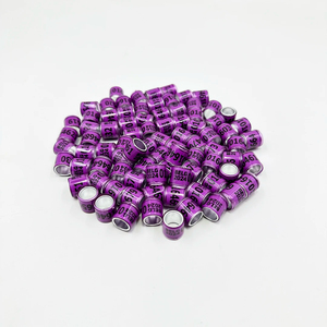 2025 8mm <strong>Nl</strong> <strong>Pigeon</strong> Foot <strong>Ring</strong> Aluminum Plastic Material Bird Foot <strong>Ring</strong> with Numbers Multicolor Optional Bird Supplies - Product Image 2