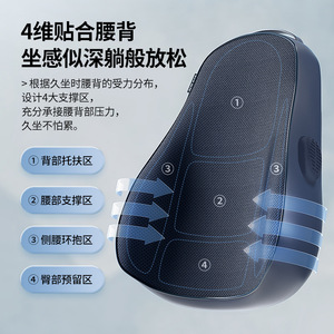 Sauron Massage Pillow Six Core Hammer Deep Tapping Neck Waist Back Support Rechargeable Lithium Battery 4431B - Product Image 3