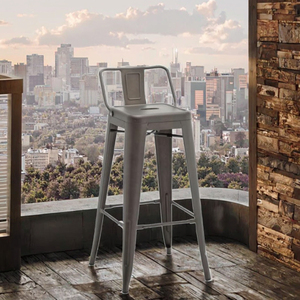 Sillas de Comedor de Metal Modernas y Tradicionales de Alta Calidad con Patas Altas para Hogar, Bar, Hotel, Restaurantes al Aire Libre - Product Image 3
