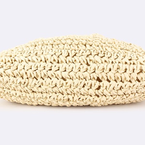 Sac à main vintage en paille tressée, pochette au crochet, mini sac de plage tendance pour femme, intérieur doublé tricoté, mini Strohtasche - Product Image 4
