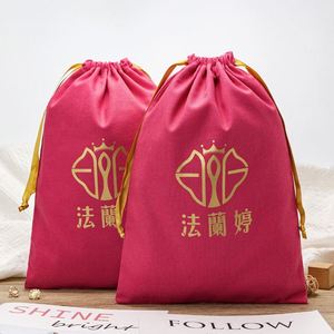 Personalized Cotton Canvas Fabric Muslin Bag Customize Organic Canvas Cotton Drawstring Bags - Product Image 2