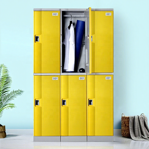 <span class=keywords><strong>Casier</strong></span> de vestiaire spacieux et économique avec banc, 6 portes, pour salle de sport, vestiaire, rangement personnel du personnel, étanche - Product Image 4